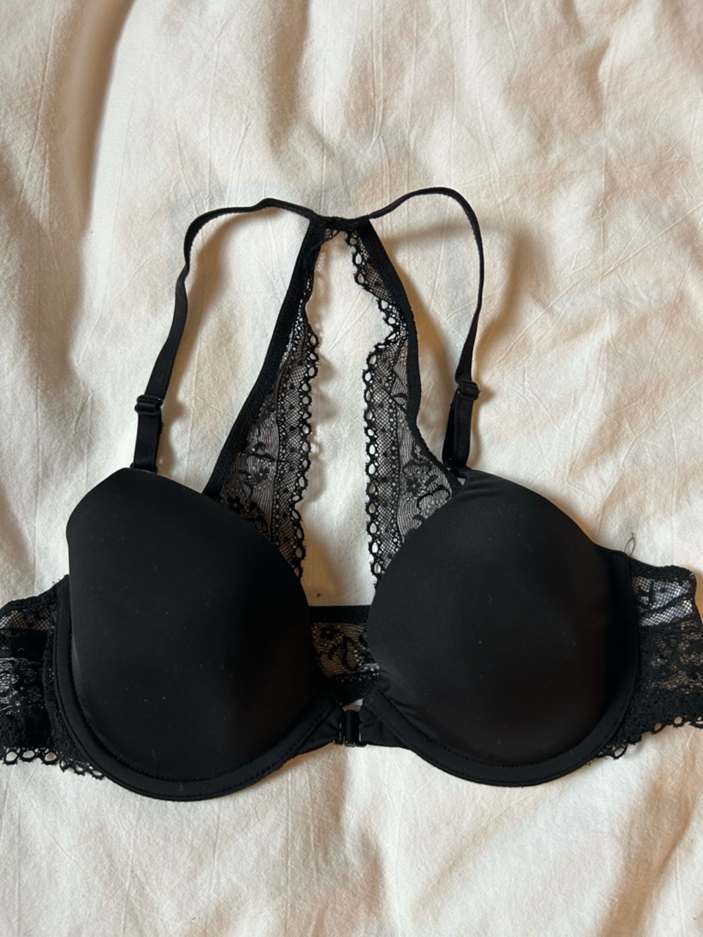 GAP Black Lace Racerback Bra